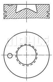 Поршень двигуна Mahle 003 82 00