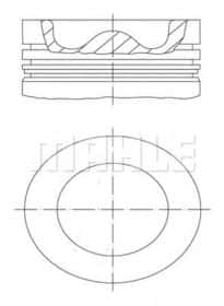Поршень двигателя Mahle 037 PI 00108 000