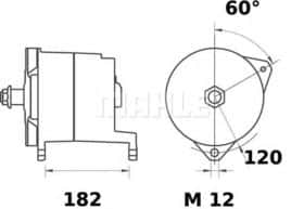Генератор Mahle MG 629
