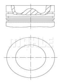 Поршень двигателя Mahle 037PI00144000