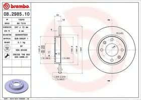 Гальмівний диск Breco BS 7316