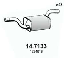 Глушитель выхлопных газов конечный