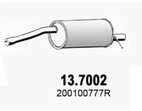 Глушитель выхлопных газов конечный