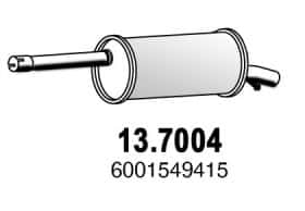 Глушник вихлопних газів кінцевий Asso 137004