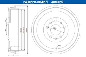 Гальмівний барабан ATE 24022280421