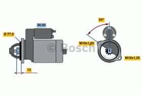 Стартер Bosch 0 986 020 401