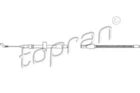 Трос ручного гальма Topran 104 084