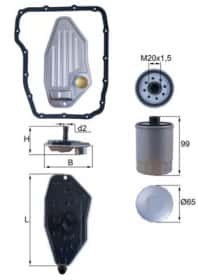 Фильтр АКПП Mahle hx276kit