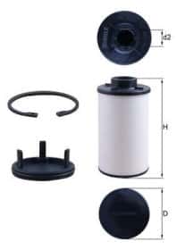 Фільтр АКПП Mahle hx286kit