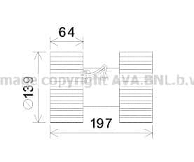 Вентилятор салона Prasco BW8480