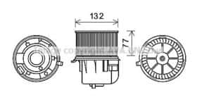 Вентилятор салона Prasco FD8572