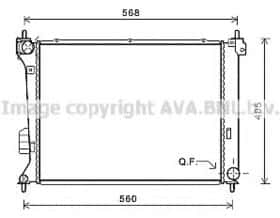 Радиатор охлаждения двигателя