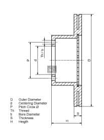 Тормозной диск DT Spare Parts 467726