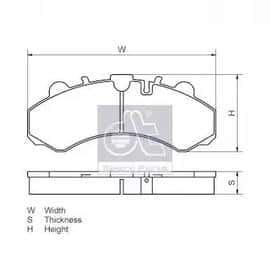 Гальмівні колодки DT Spare Parts 1393106