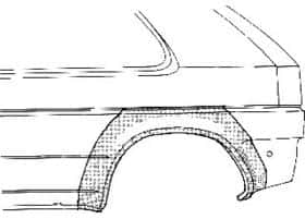 Крыло заднее Van Wezel 1837145