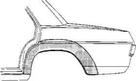Крило заднє Van Wezel 3003.45