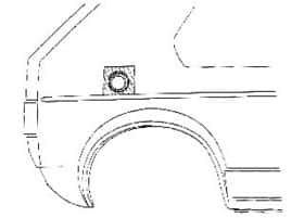 Крыло заднее Van Wezel 3734191