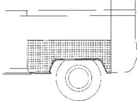 Крыло заднее Van Wezel 5851.45