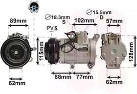 Компресор кондиціонера Van Wezel 2700k276