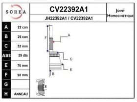 ШРУС EAI CV22392A1K