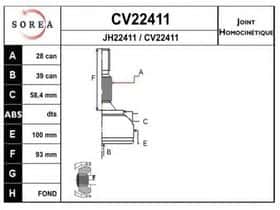 ШРУС EAI CV22411K