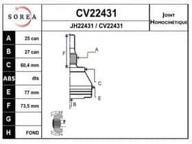 ШРУС EAI CV22431K
