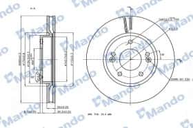 Тормозной диск Mando mbc030262