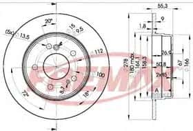 Тормозной диск Fremax BD-0412
