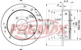 Гальмівний диск Fremax BD-2907