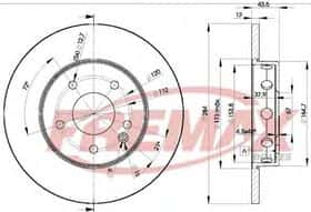 Тормозной диск Fremax BD-3180