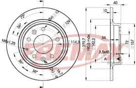Гальмівний диск Fremax BD-3268