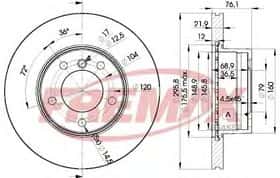 Тормозной диск Fremax BD-4839