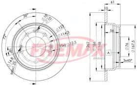 Тормозной диск Fremax BD-0581