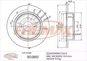 Тормозной диск Fremax BD-2882