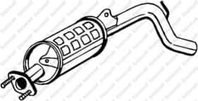 Глушник вихлопних газів кінцевий