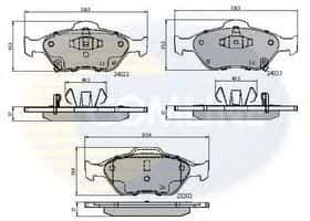 Гальмівні колодки Comline CBP31637