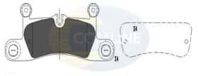 Тормозные колодки Comline CBP06048