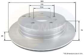 Тормозной диск Comline ADC1147V