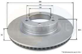 Тормозной диск Comline ADC2505V