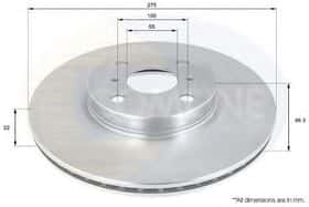 Тормозной диск Comline ADC01142V