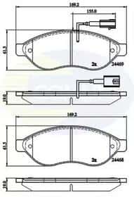Тормозные колодки Comline cbp12227
