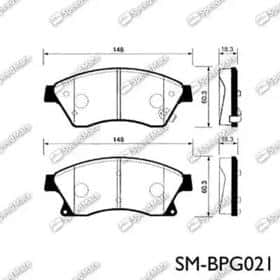 Гальмівні колодки SK SpeedMate SMBPG021