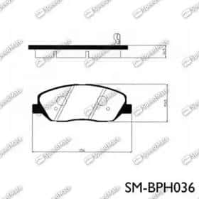Гальмівні колодки SK SpeedMate SMBPH036