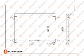 Радіатор кондиціонера Eurorepar E163366