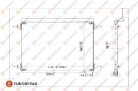 Радіатор кондиціонера Eurorepar E163277