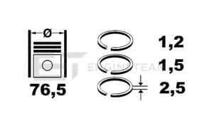 Комплект поршневых колец ET Engineteam R1005400