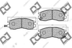 Тормозные колодки DJ Parts BP1020