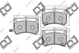 Тормозные колодки DJ Parts BP1027