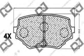 Тормозные колодки DJ Parts BP1097