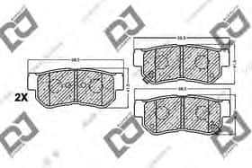 Тормозные колодки DJ Parts BP1128
